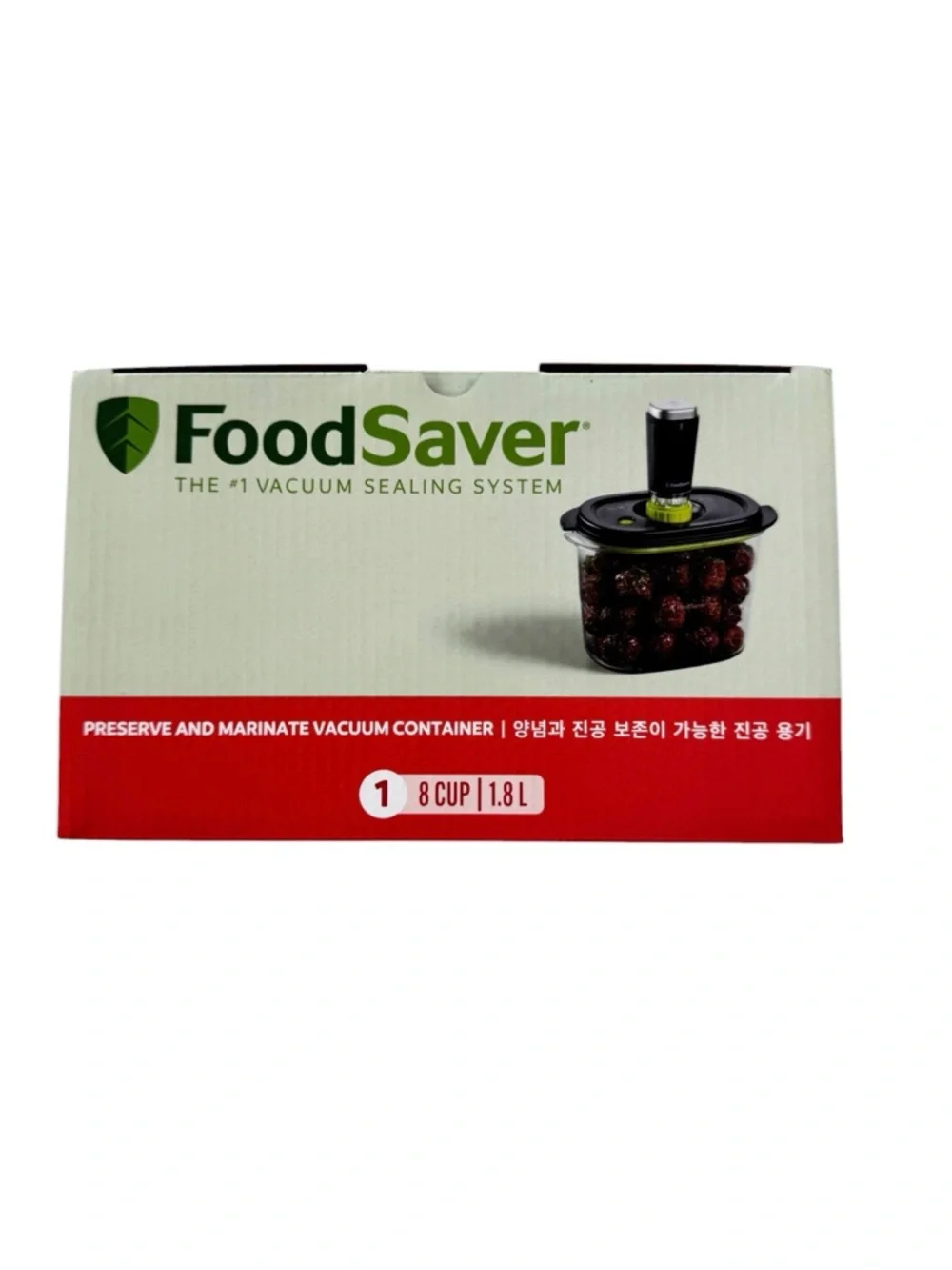 NEW FoodSaver Preserve & Marinate (1) 8 Cup Vacuum Container in Box